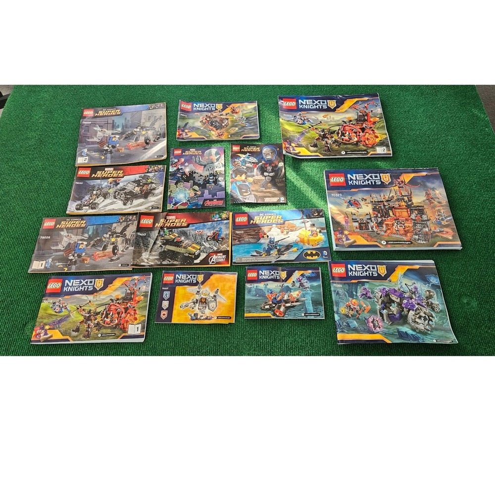 LEGO Instructions Lot - Nexo Knights & DC Comics Super‎ Heroes - No Bricks